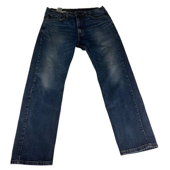 Levi's Other - Levi's 505 Straight Leg Denim Jeans Men's 36 Blue Stretch Pockets Cotton Blend